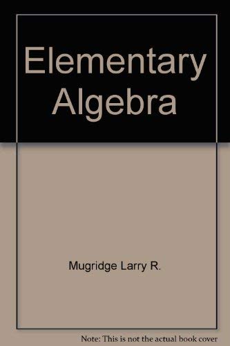 Book Elementary algebra free