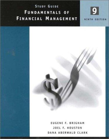 Book Fundamentals Of Financial Management Study Guide free