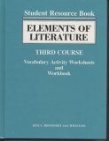 Book Elements Of Literature Third Course Vocabulary Activity Worksheets And Workbook (elements Of Literature - Third Course - Grade 9, Vocabulary Activity Worksheets And Workbook) free