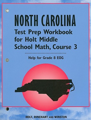 Book Holt Middle School Math North Carolina: Test Preperation Workbook Course 3 free