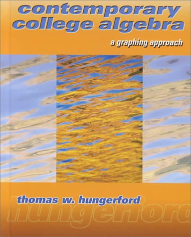 Book Contemporary College Algebra: A Graphing Approach (with CD-ROM) free