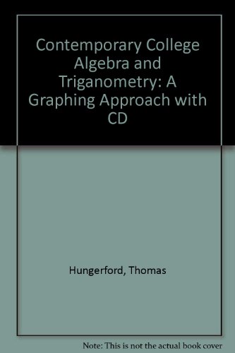 Book Contemporary College Algebra and Trigonometry: A Graphing Approach (Non-InfoTrac Version with CD-ROM) free