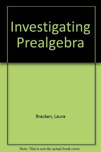 Book Investigating Prealgebra: Preliminary Edition free