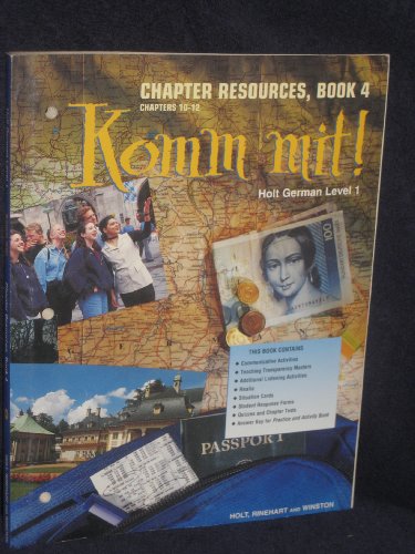 Book Komm Mit! Chapter Resources (holt German Level 1) free