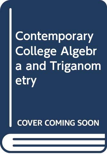 Book Contemporary College Algebra and Triganometry: Solutions Manual free