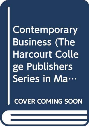 Book Contemporary Business (The Harcourt College Publishers Series in Management) 10th Edition free