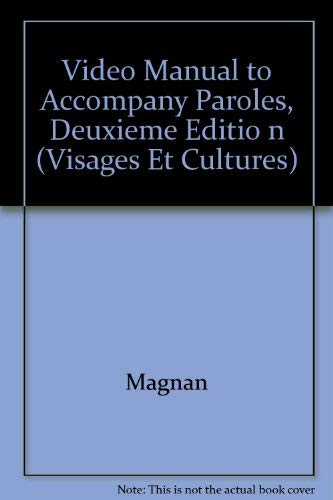 Book Video Manual To Accompany Paroles free