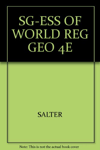 Book Study Guide and Student Resources for Salter/Hobbs' Essentials of World Regional Geography (with InfoTrac and Student CD-ROM), 4th free