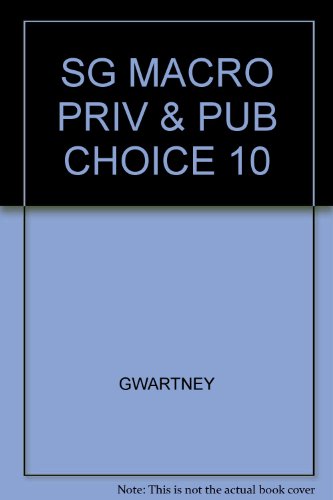Book Macroeconomics Private & Public Choice free