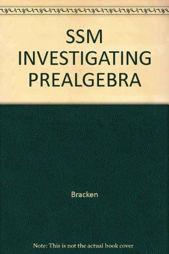 Book Student Solutions Manual for Bracken/McKenna's Investigating Prealgebra free