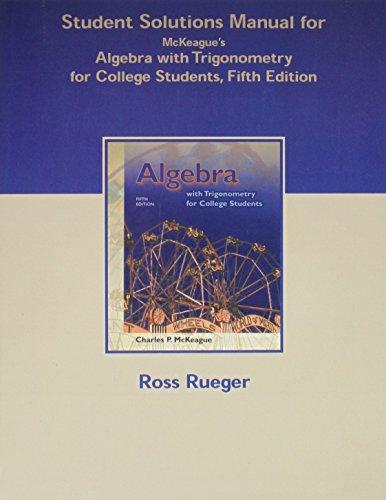 Book Student Solutions Manual for McKeague's Algebra with Trigonometry for College Students free