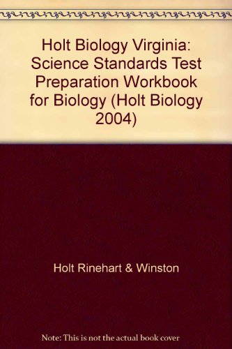 Book Holt Biology Virginia: Science Standards Test Preparation Workbook For Biology free