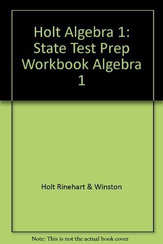Book Holt Algebra 1 Missouri: Standard Test Prep Algebra 1 free