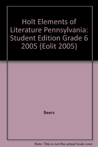 Book Holt Elements of Literature Pennsylvania free