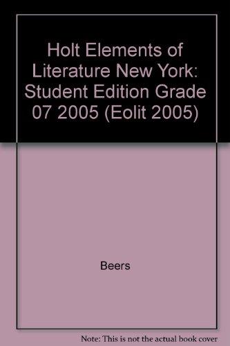 Book Holt Elements of Literature New York: Student Edition Grade 07 2005 free