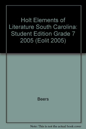 Book Holt Elements of Literature South Carolina: Student Edition Grade 7 2005 free