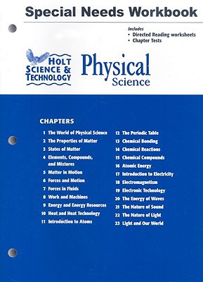 Book Holt Science & Technology: Physical Science: Special Needs Workbook free