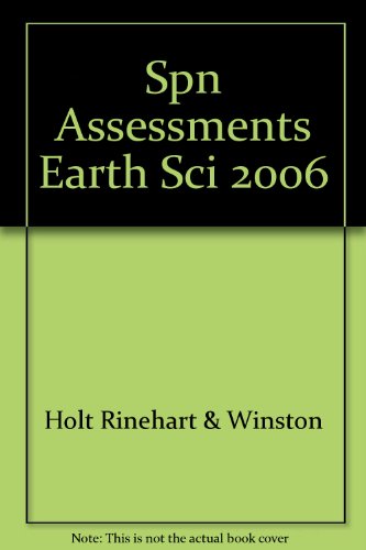 Book Holt Earth Science: Assessment, Spanish free
