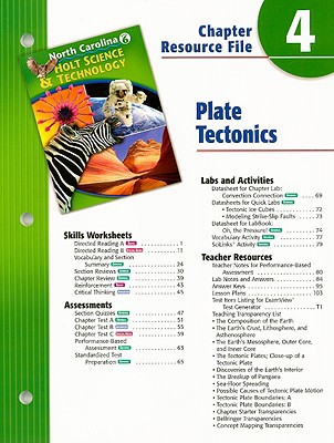 Book Holt Science & Technology North Carolina: Chapter Resource File, Chapter 4 Grade 6 Plate Tectonics free