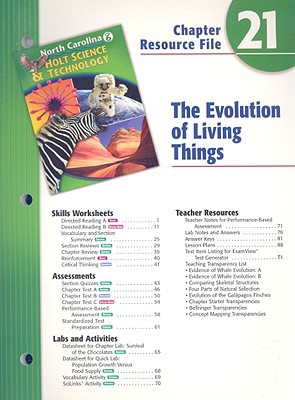 Book North Carolina Holt Science & Technology Chapter 21 Resource File: The Evolution of Living T... free