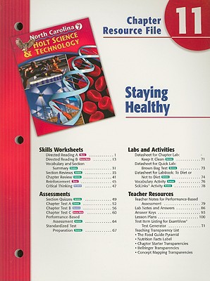 Book North Carolina Holt Science & Technology Chapter 11 Resource File: Staying Healthly: Grade 7 free
