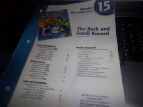 Book Nc Cr #15 Rock/fossil Red Hs&t 2005 G 8 free