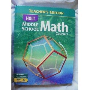 Book Holt Middle School Math, Course 3, Teacher's Edition free