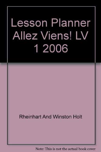 Book Allez, Viens! Lesson Planner with Differentiated Instruction (Holt French 1) free
