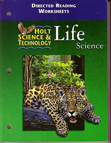 Book Holt Science & Technology: Directed Reading Worksheets Life free