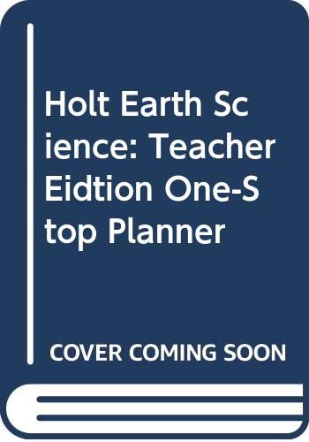 Book Holt Earth Science: Teacher’s One-Stop Planner CD-ROM free