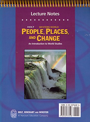 Book Holt People, Places, and Change: An Intro to World Studies: Western Hemishpere: Chapter Resources: Lecture Notes free