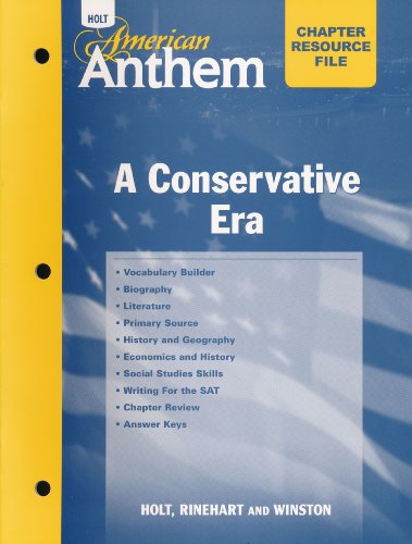 Book American Anthem: Chapter Resource File Answer Key free