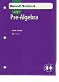 Book Holt Pre-Algebra: Know-It Notebook free