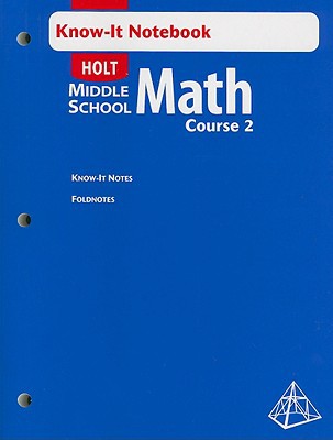 Book Holt Middle School Math: Course 2 - Know-It Notebook free