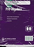 Book Know-It Notebook/Tg W/Oht Pre-Alg 2004 (Holt Pre-Algebra) free