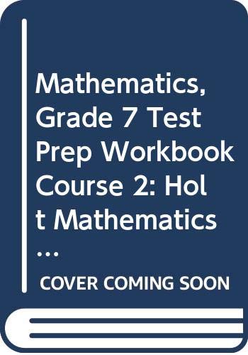 Book Holt Mathematics: Test Prep Workbook Course 2 free