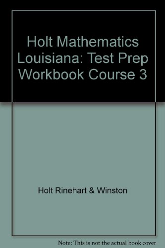 Book Holt Mathematics: Test Prep Workbook Course 3 free
