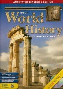 Book Holt World History, THe Human Journey. Annotated Teacher's Edition. 9780030381225, 0030381223. free