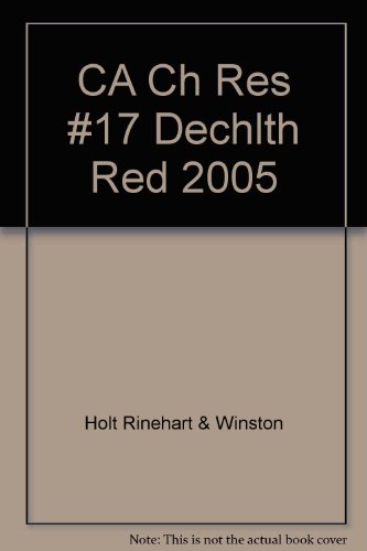 Book Decisions For Health California: Chapter Resource File Level Red Chapter 17 Your Personal Safety free