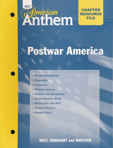 Book Crf W/ans: Post War Amer Am Anthem 2007 free