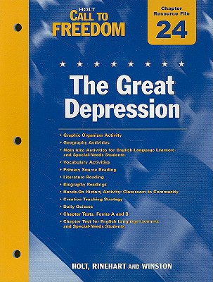 Book Holt Call To Freedom Chapter 24 Resource File: The Great Depression: With Answer Key free