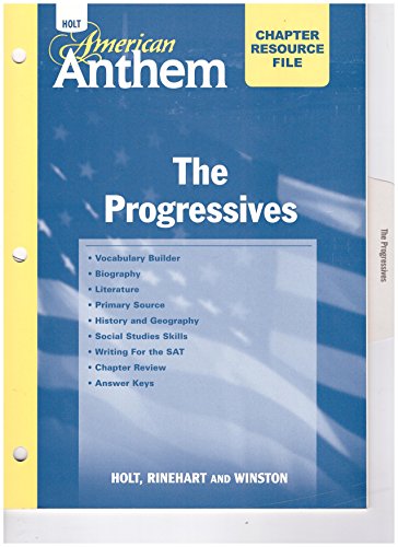 Book Crf W/ans: Progressives Am Anthem 2007 free