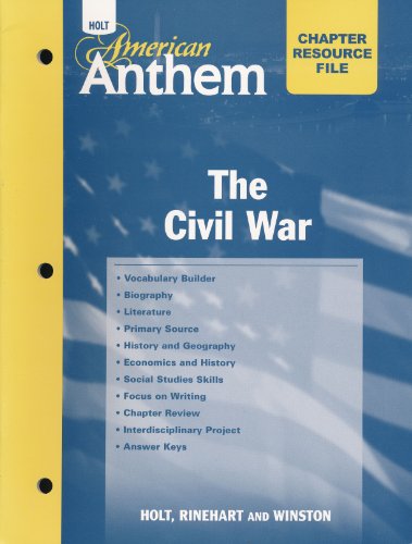 Book Crf W/ans: Civl War Am Anthem 2007 free