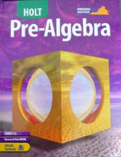 Book Holt Pre-Algebra Virginia: Edition ìStudent Edition+ 2005 free