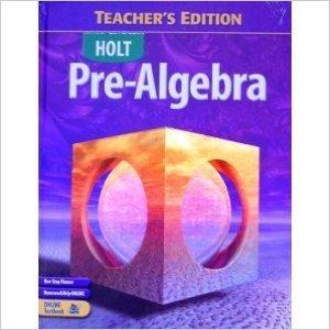 Book Pre-algebra (holt Pre-algebra) free