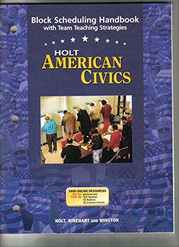 Book Block Sched Hndbk Am Civics 2005 free