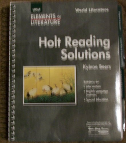 Book Elements of Literature: Holt Reading Solutions World Literature free