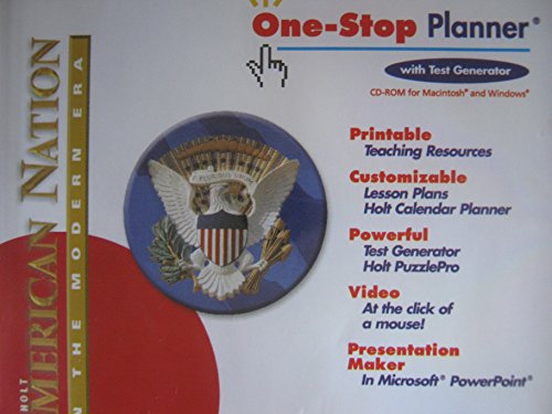 Book Holt American Nation: In the Modern Era - One-stop Planner With Test Generator free