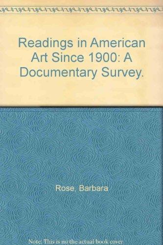 Book Readings In American Art Since 1900: A Documentary Survey. free