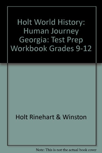 Book Holt World History:  Human Journey Georgia: Test Prep Workbook  Grades 9-12 free